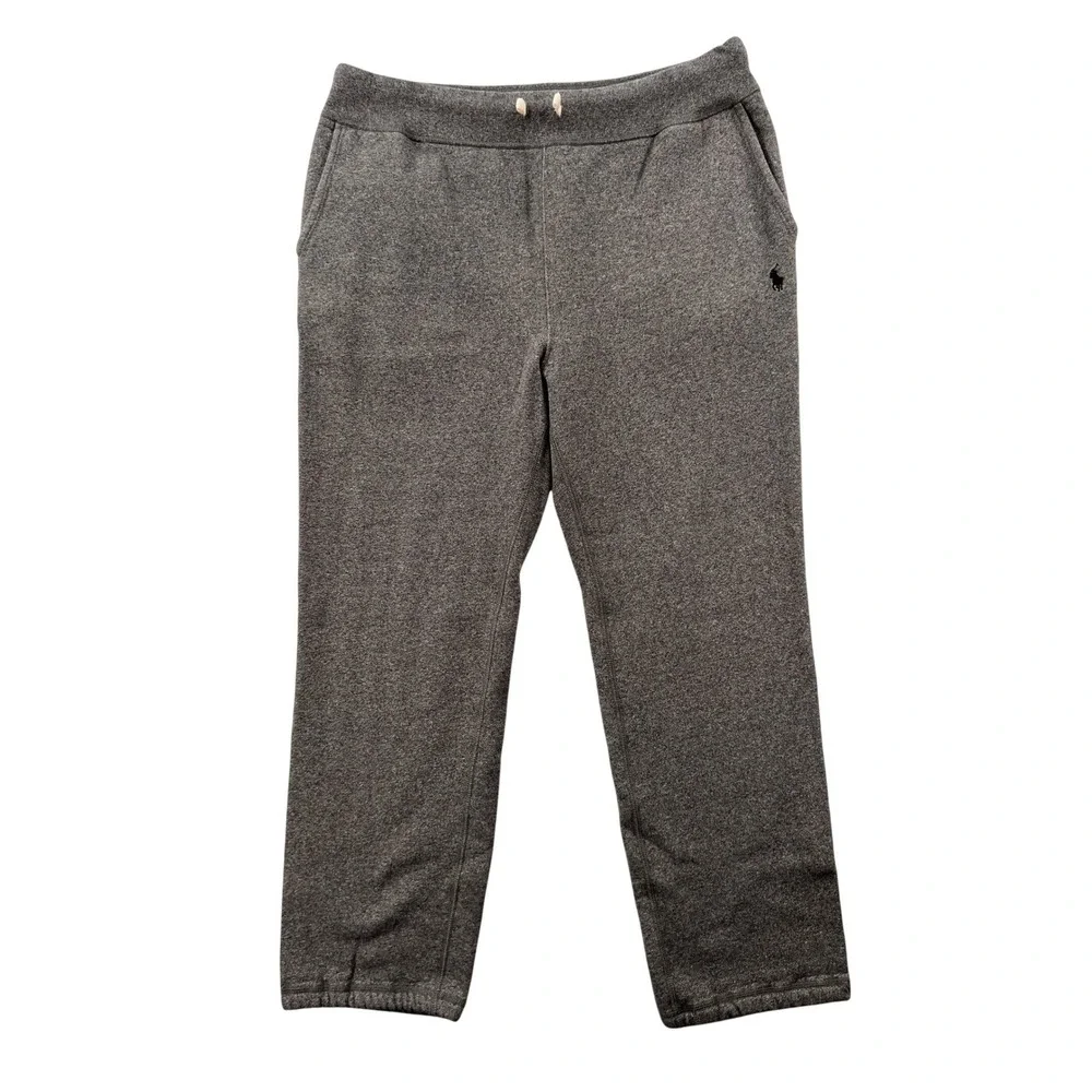 Polo Ralph Lauren Fleece Sweatpants Men XL Gray‎ Pony Logo Lounge Drawstring